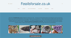 Desktop Screenshot of fossilsforsale.co.uk